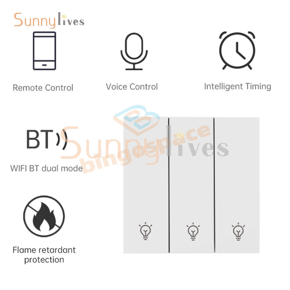 DH-315 Ewelink WiFi Smart Switch Control Panel Remote Control Wall Switch NEW