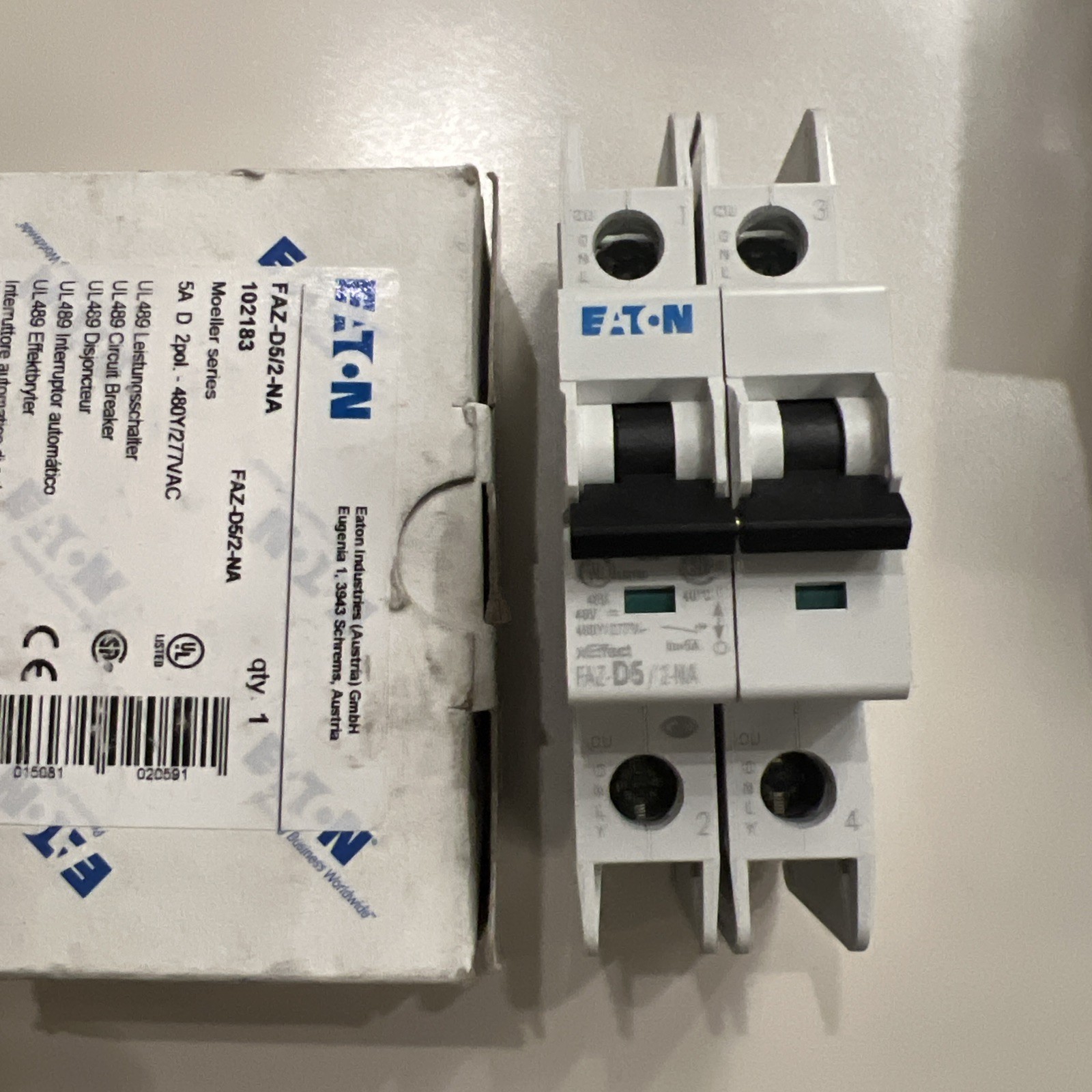 EATON CORPORATION FAZ-D5/2-NA / FAZD52NA (BRAND NEW)