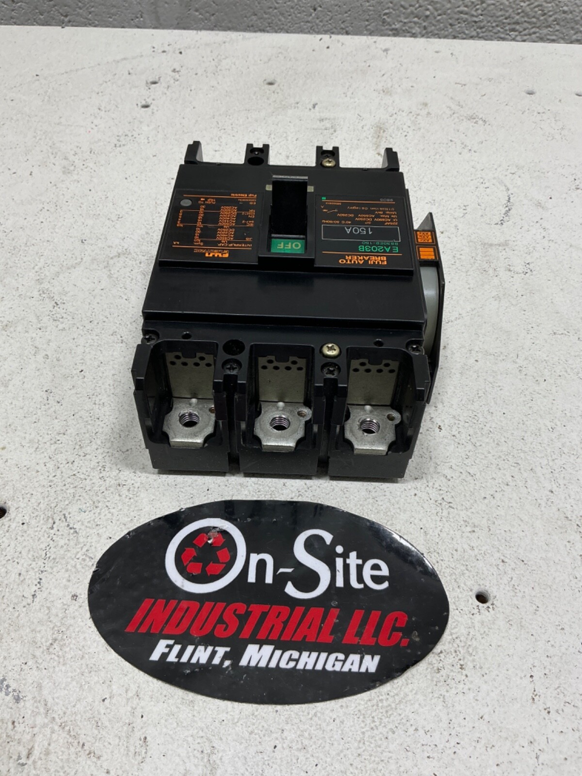 FUJI EA203B AUTO CIRCUIT BREAKER 3 POLE 150 AMP