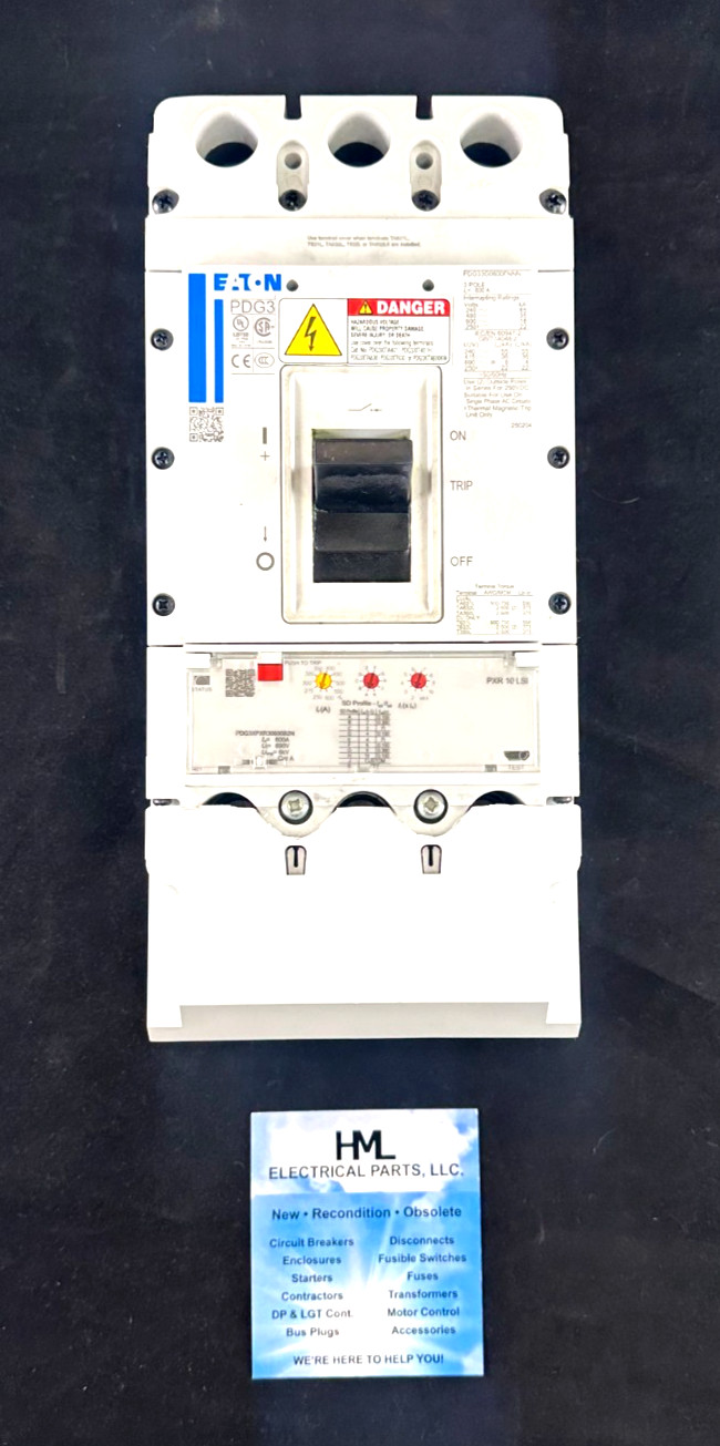EATON, PDG33G0600FNNN, 600A 600V, WITH PDG3XPXR30600B2N TRIP UNIT, *NEW TAKE OUT