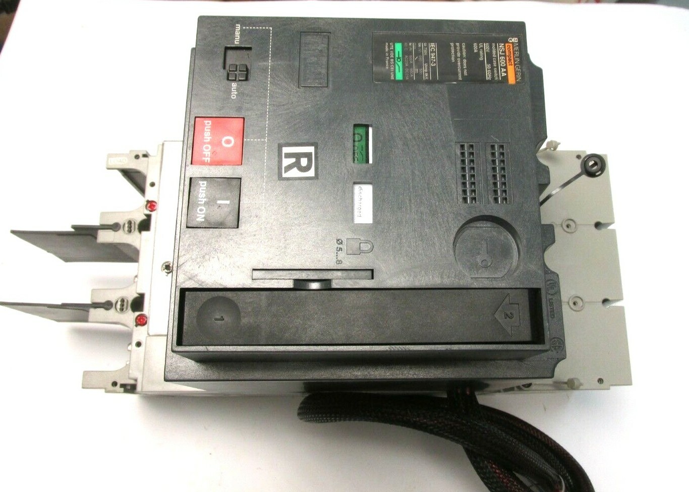 NEW Merlin Gerin Molded Case Switch 600A, 600V Auto Switch Cat# NSJ600A.. UG-08