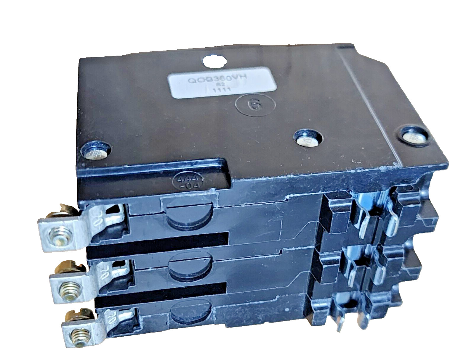 Square D QOB360VH, 3 Pole, 60 Amp, 22kA, Bolt-On Circuit Breaker 240Vac