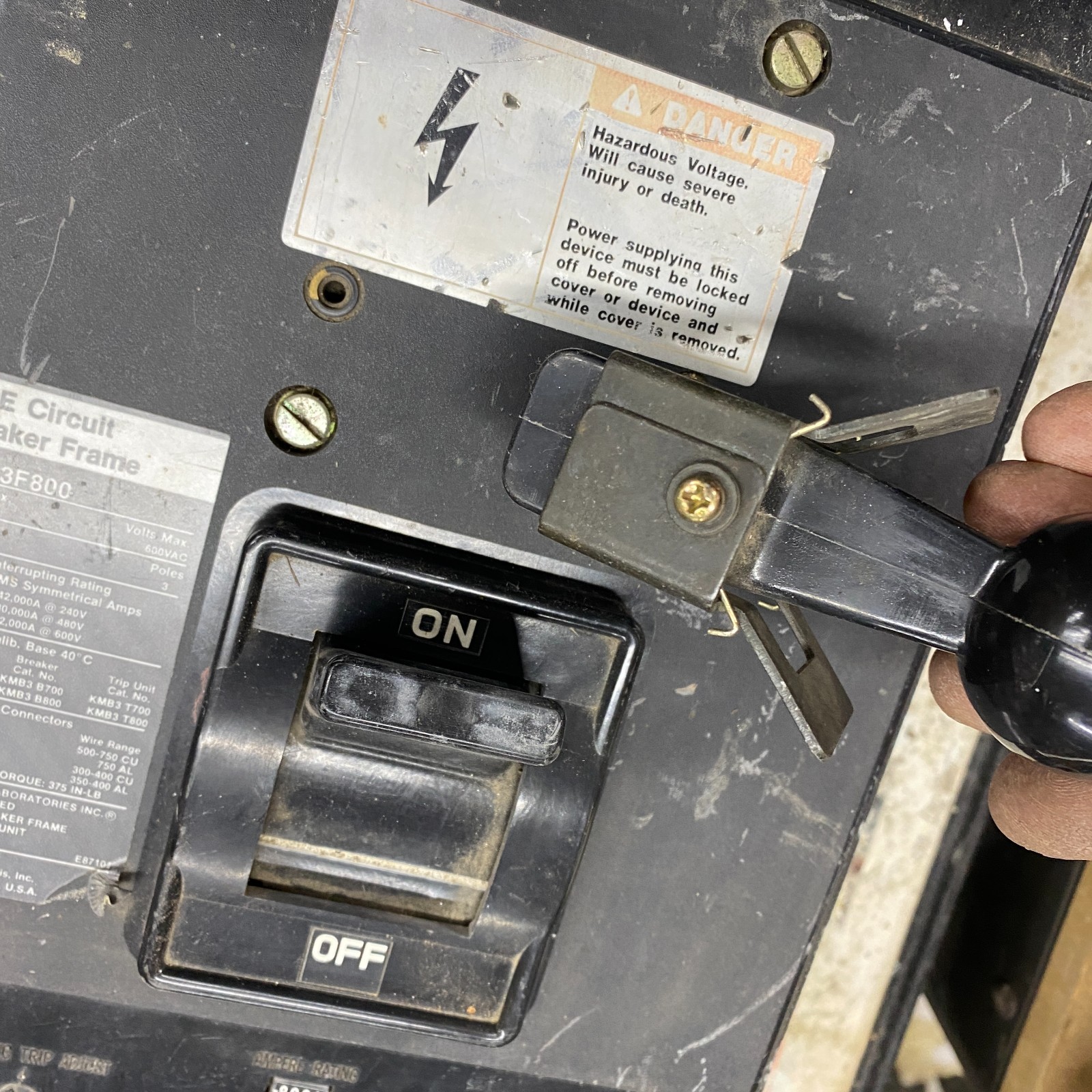 ITE KMB3F800 Circuit Breaker Frame 3 Pole 800 Amp Type KMB 600VAC Siemens ✅