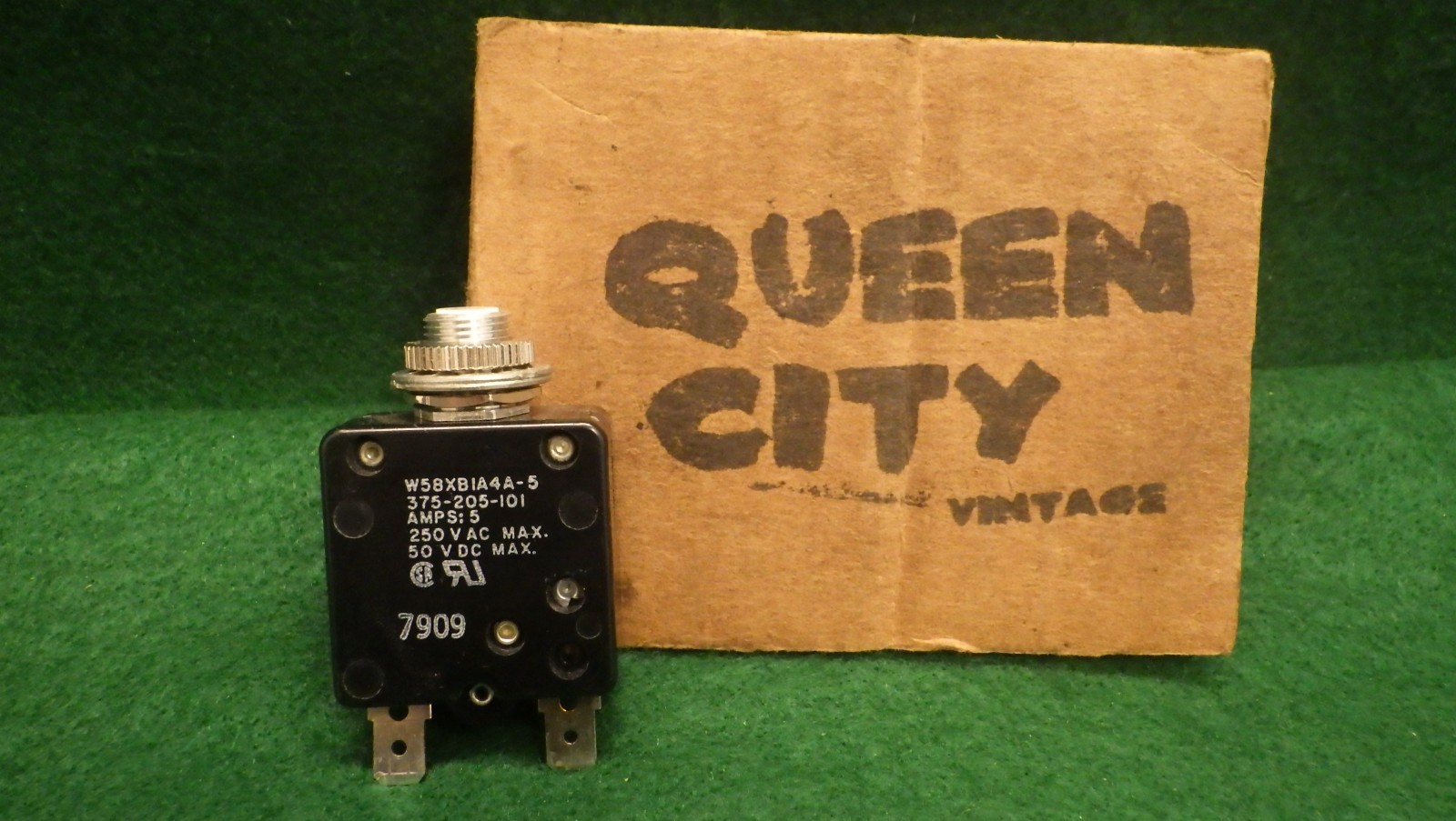 Vintage AMF/Potter Brumfield 5A Circuit Breaker 375-205-101 250VAC/50VDC