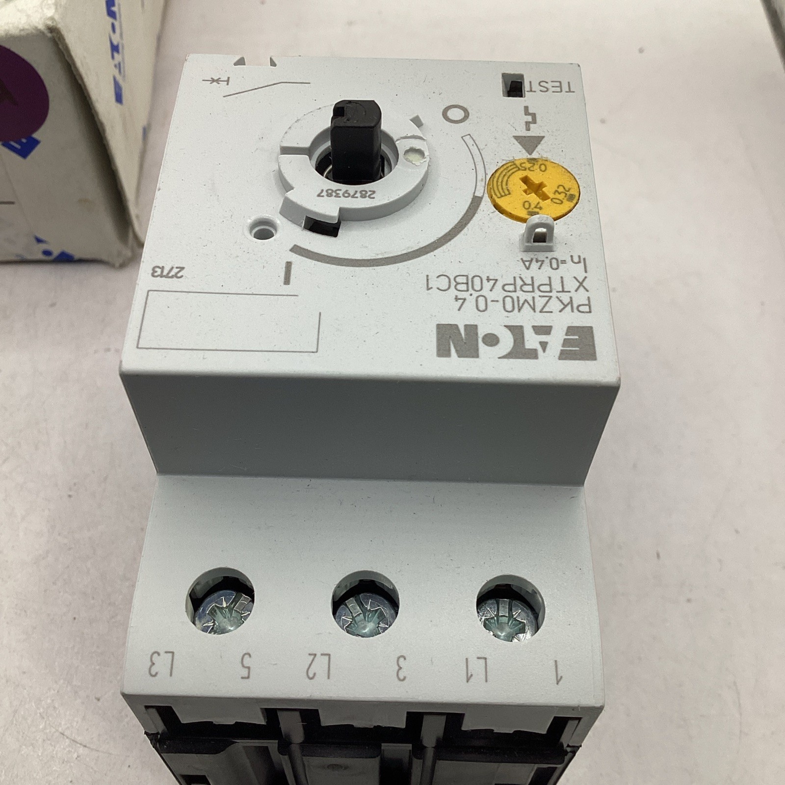 Eaton PKZM0-0,4/AK Motor Protective Circuit Breaker XTPRP40BC1 *missing knob 🟣