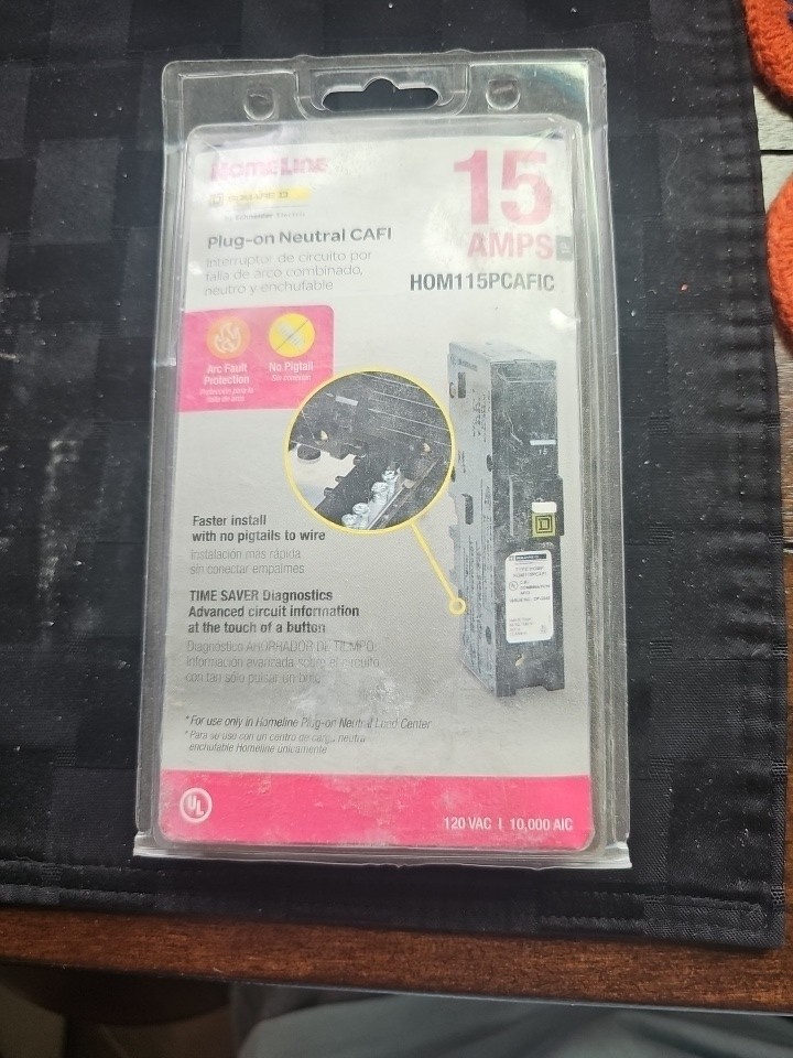 Square D Homeline HOM115PCAFIC 15A Neutral Plug-On