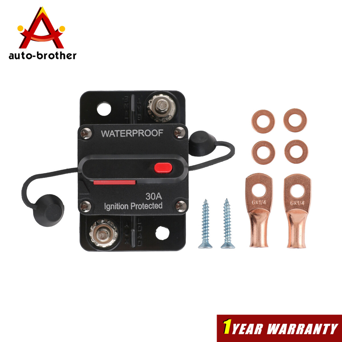 Manual Reset Switch Circuit Breaker Audio Fuse 30A-300A Amp 12V-48V DC Car Boat