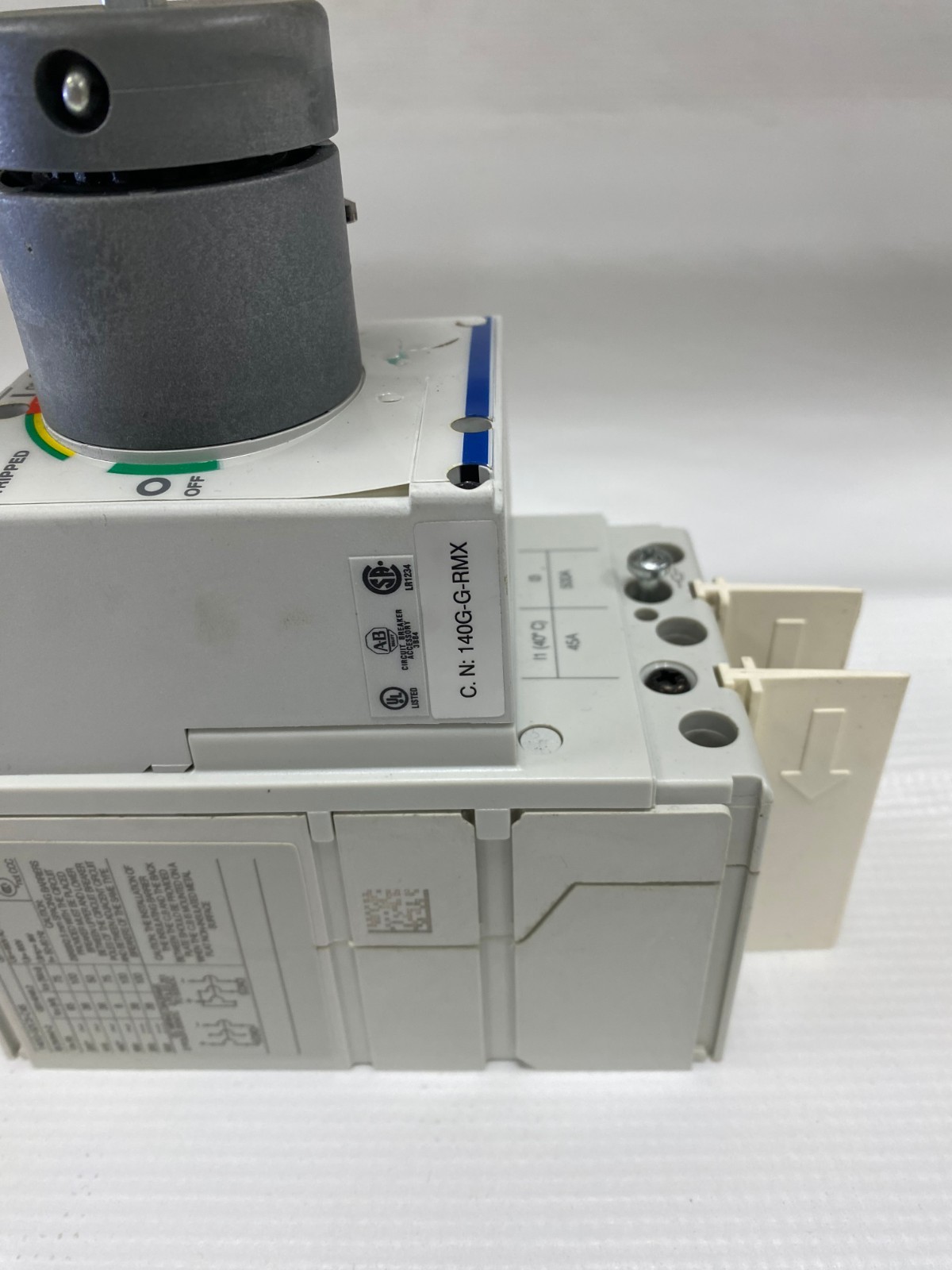 Allen-Bradley 140G-G2C3-C45 CIRCUIT BREAKER, 140G-G-RMX, 140U-PY
