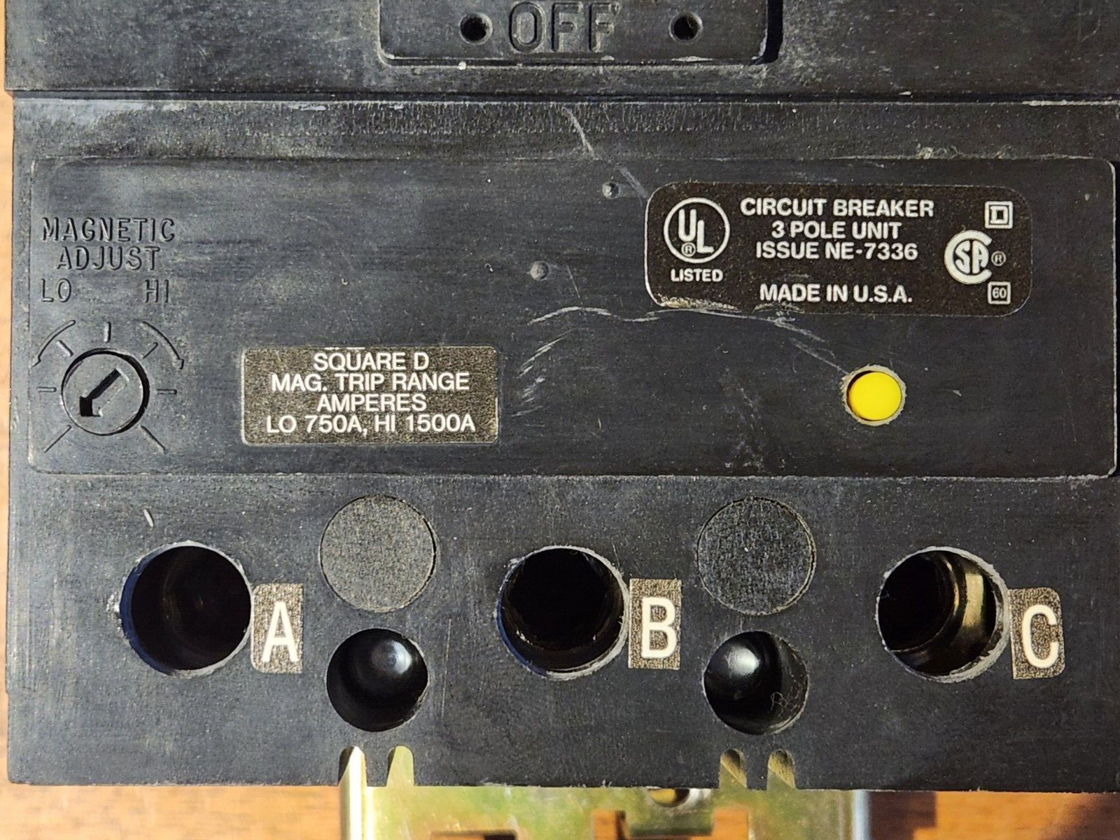 USED, WORKING SQUARE D KI36150 SERIES 1 – 150A GREAT CONDITION FREE SHIPPING