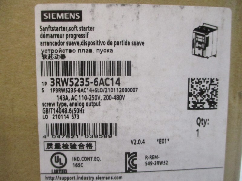 New Siemens 3RW5235-6AC14 Free Shipping New in Box New Factory Sealed PLC 1PC US