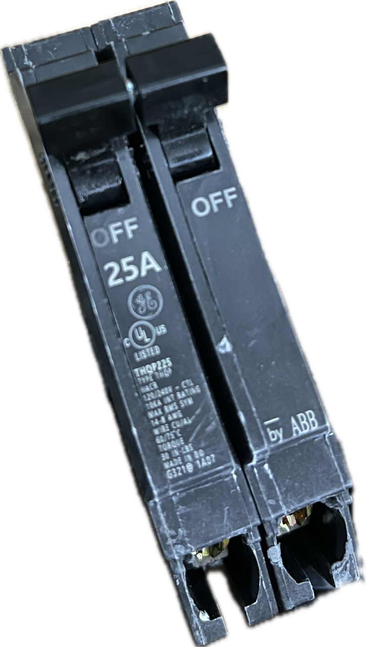 General Electric THQP225 Circuit Breaker, 2-Pole 25-Amp ABB NEW