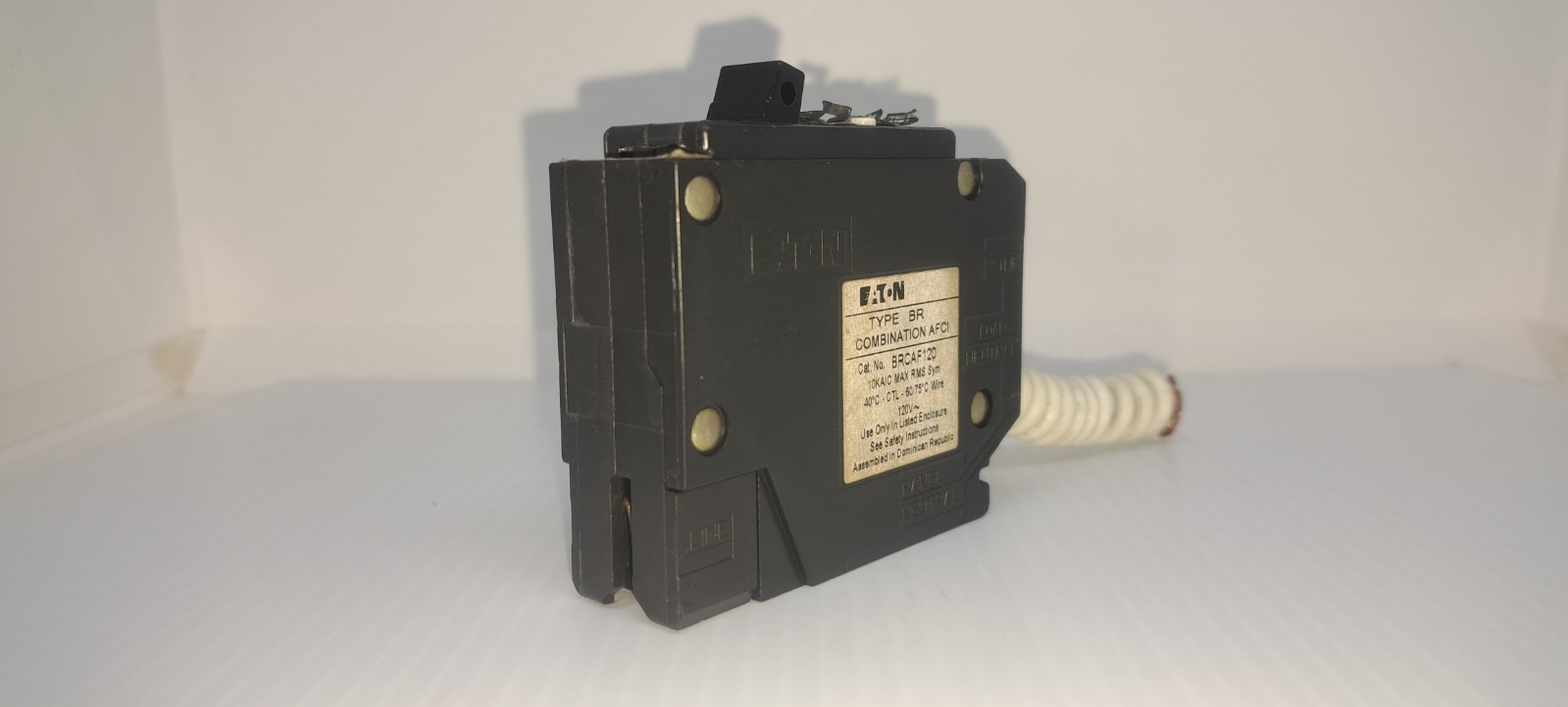 Eaton BRCAF120 20 Amp 1 Pole 120V Combination AFCI Type BR Circuit Breaker