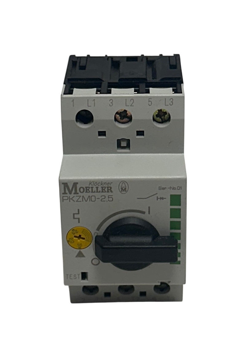 KLOCKNER MOELLER PKZM0-2,5 / PKZM025 MOTOR PROTECTIVE SWITCH 1.6-2.5A NSMP