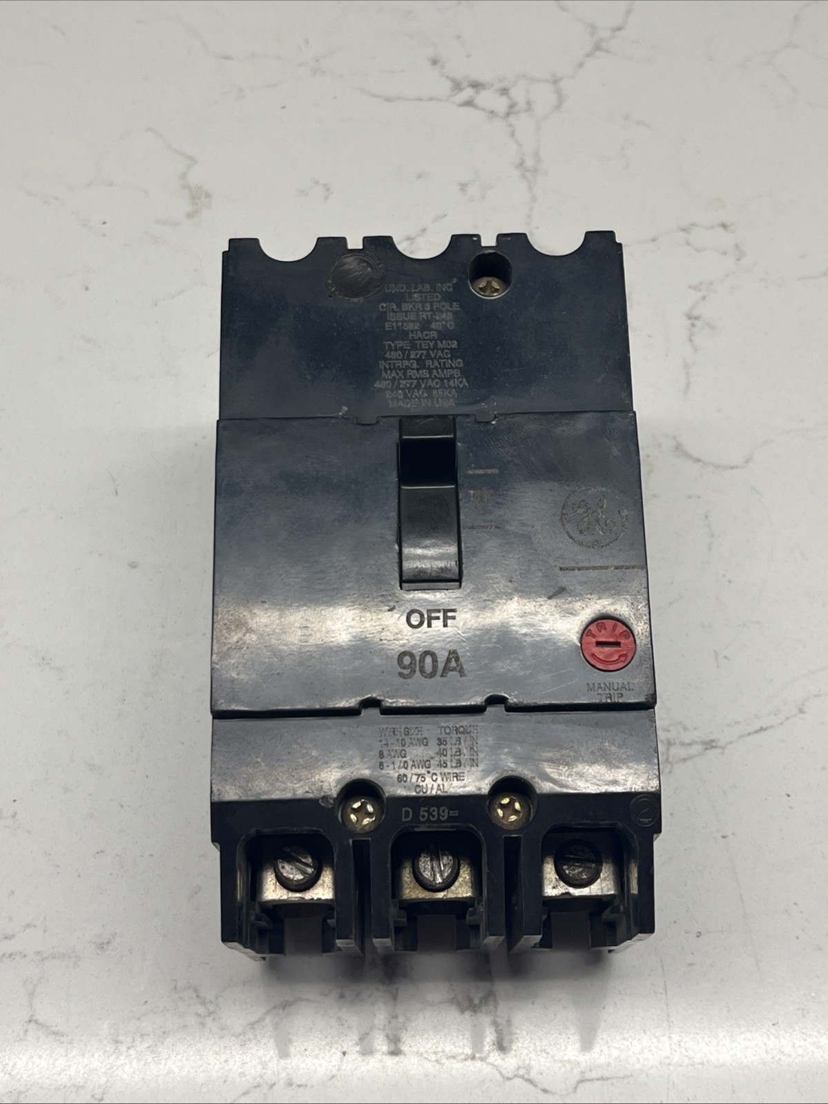 GE E11592 Circuit Breaker 90A