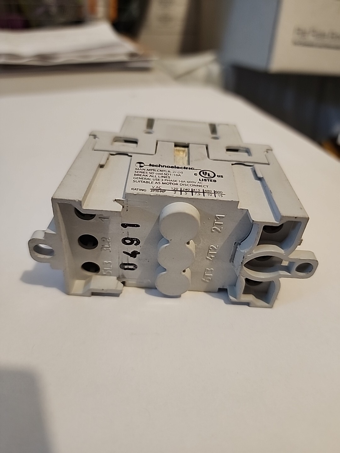 Technoelectric SD1-016 Gen Use – Motor – Disconnect Switch 16A 600V – 3 Phase