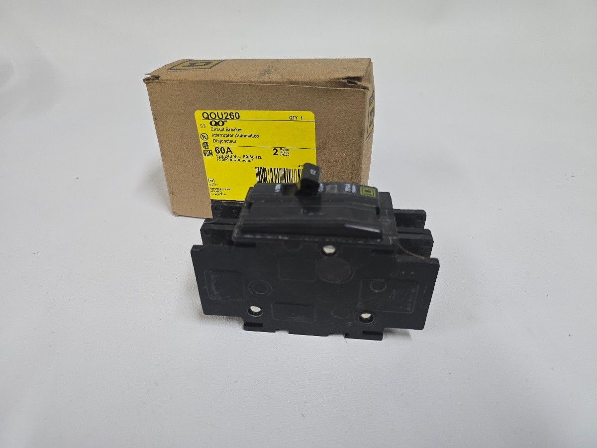 Square D QOU260 2 Pole 60A Circuit Breaker 120/240V 10kA QO Series
