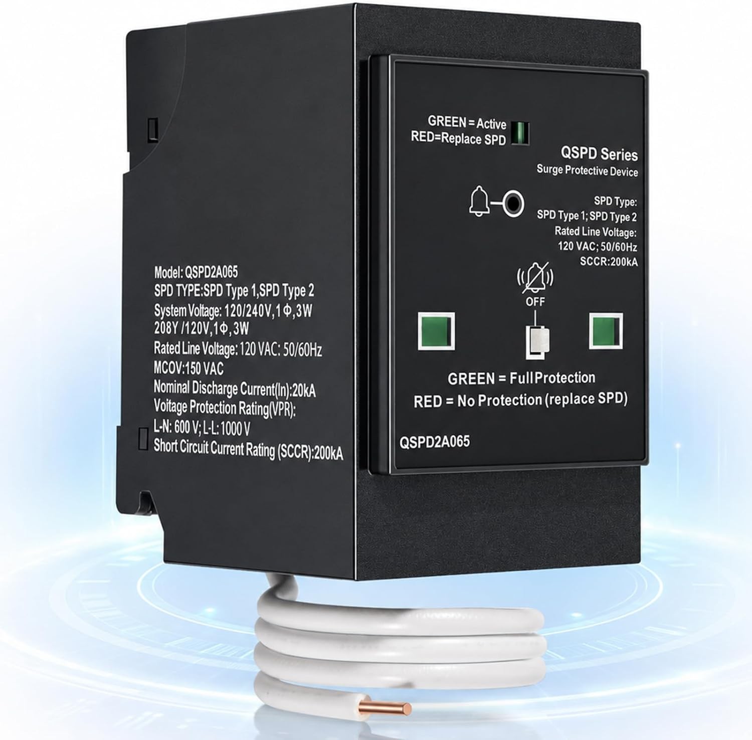 For Siemens 2-Pole 120/240V 65KA AC Home Surge Protection Device QSPD2A065P