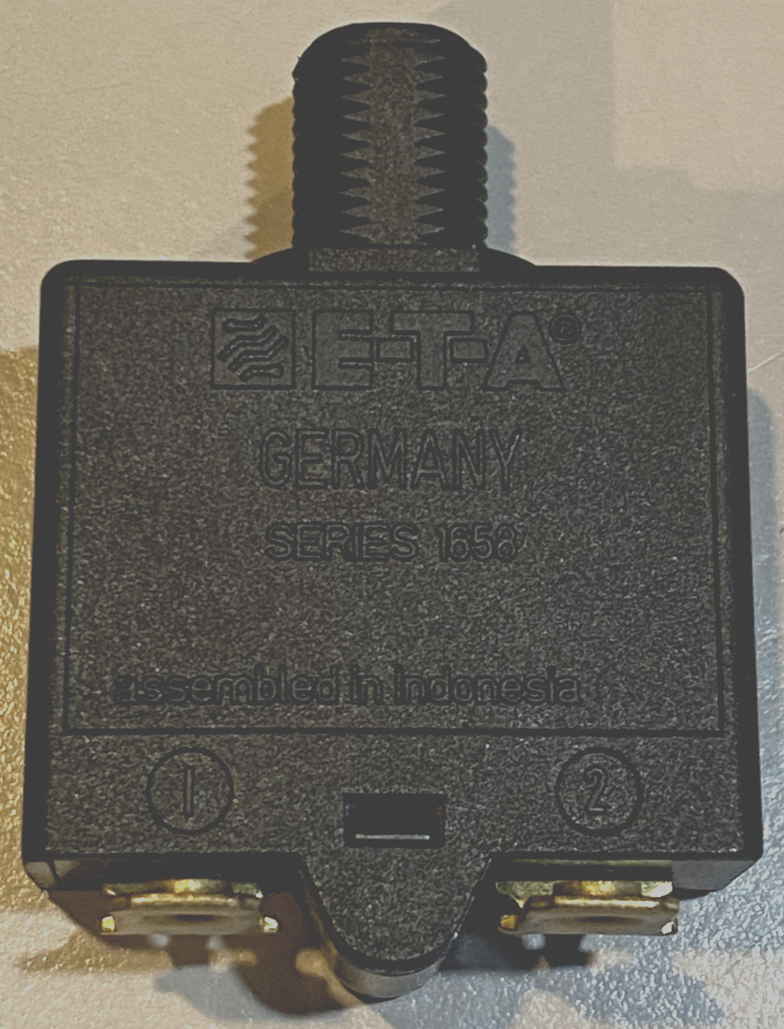 ETA Ckt Breaker 10A Push To Reset, AC240V, DC28V, Series 1658 – Qty 10