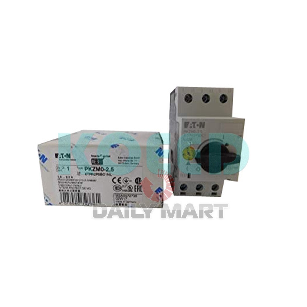 New In Box EATON MOELLER PKZM0-2.5 Thermal Magnetic Circuit Breaker