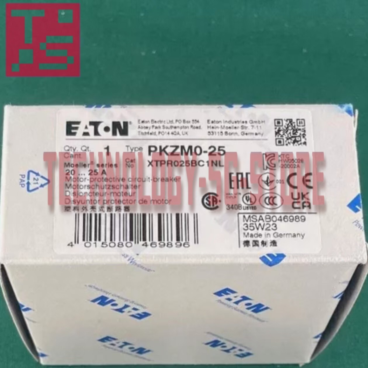 1PCS New Eaton Moeller PKZM0-25 Motor Circuit Breaker