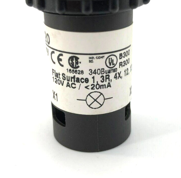 New Eaton C22-L-Y-120 Yellow Indicating Pilot Light 120VAC