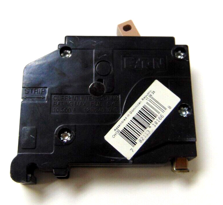 CUTLER HAMMER BREAKER 1 POLE UNIT MODEL M1641 120/240 VOLTS 10,000 MAX RPMS