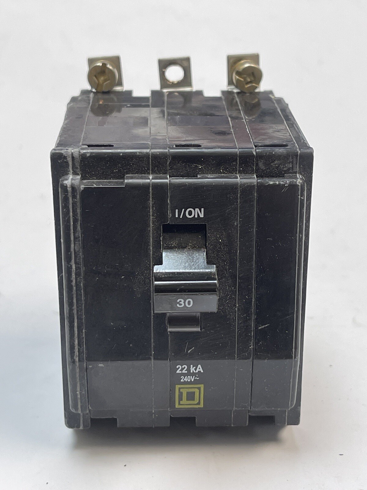 SQUARE D DP-4075 30A AMP 3P POLE 22kA@240V BOLT ON CIRCUIT BREAKER