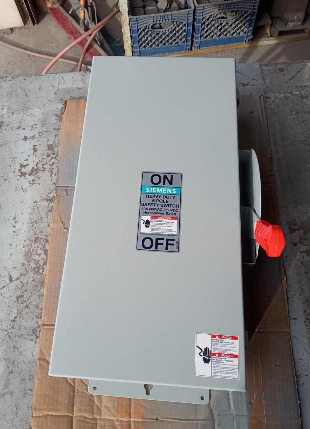 Siemens HNF662J HD Enclosed Non-Fusible, LV Safety Switch, 60A, 600V, 6P, N3R