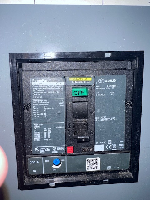 Square D JDL36200 200Amp 600V Circuit Breaker