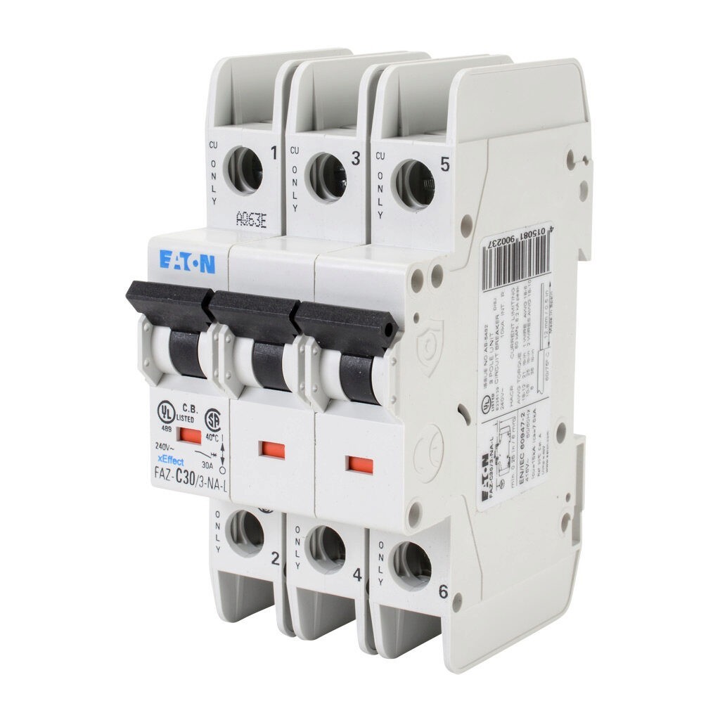 FREE SHIPPING BRAND NEW IN BOX EATON FAZ-C30-3-NA-L30 A 240 VAC VDC USA SELLER