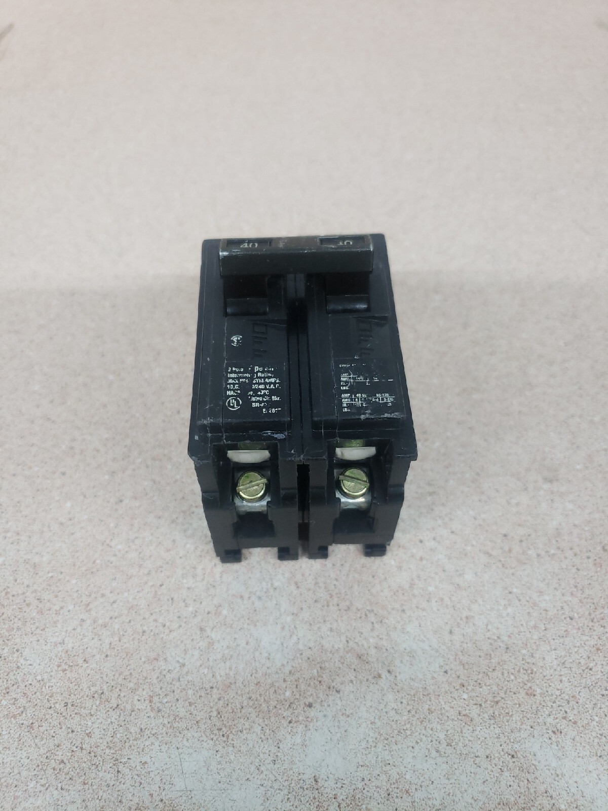 Murray MP-T MP240 Plug-In Circuit Breaker 60 Amp 2 Pole 240VAC Q240 QP240 ~ USED
