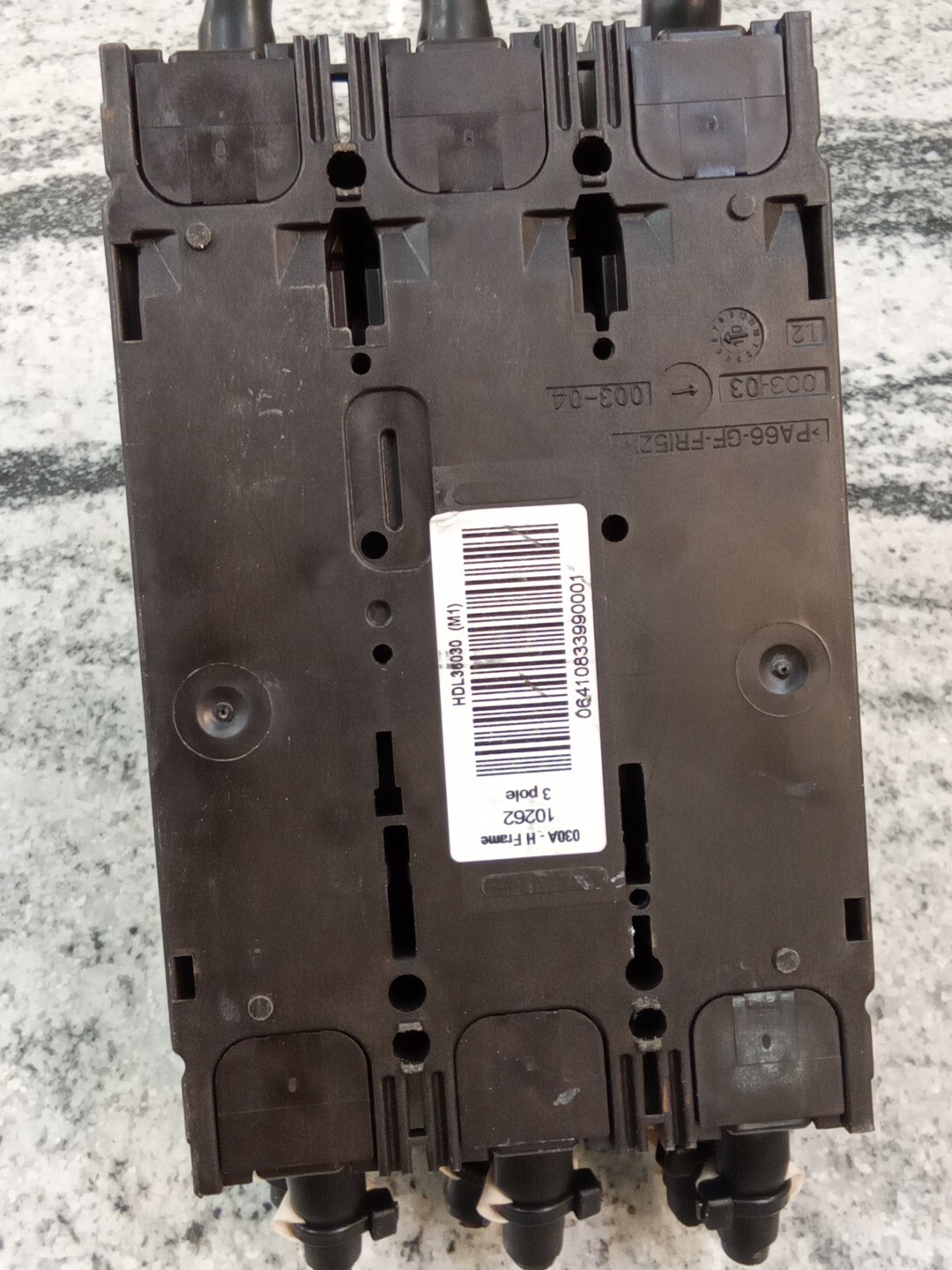 Square D/POWERPACT/BREAKER/HDL36030/30A/3P/600V/HD060/AL150HD/30A RATED/UE(40D3