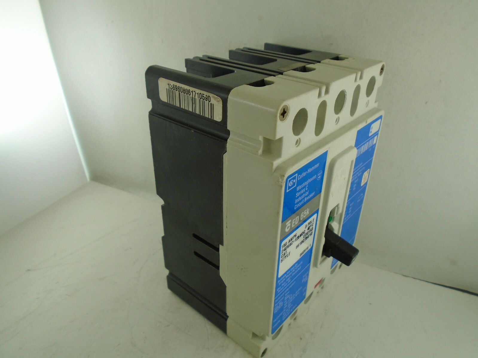 TESTED Eaton Cutler Hammer ED3150 150 AMP 3 Pole 65kA @ 240V Circuit Breaker