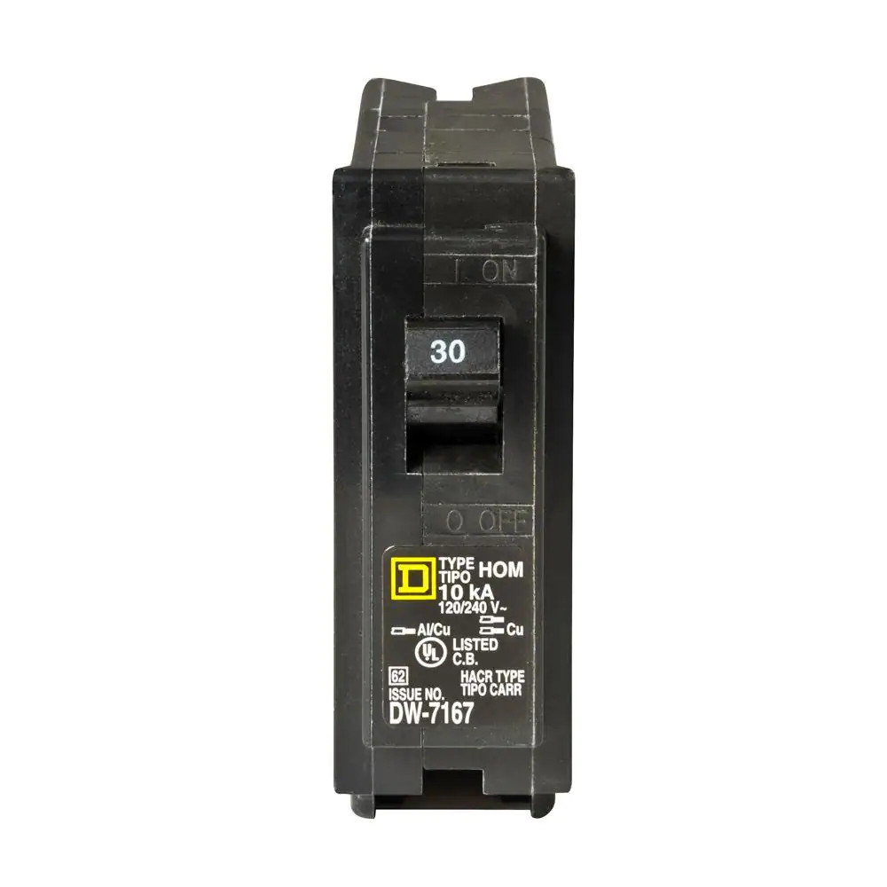 30 Amp Single Pole Circuit Breaker Residential Phase Commercial Electrical Panel