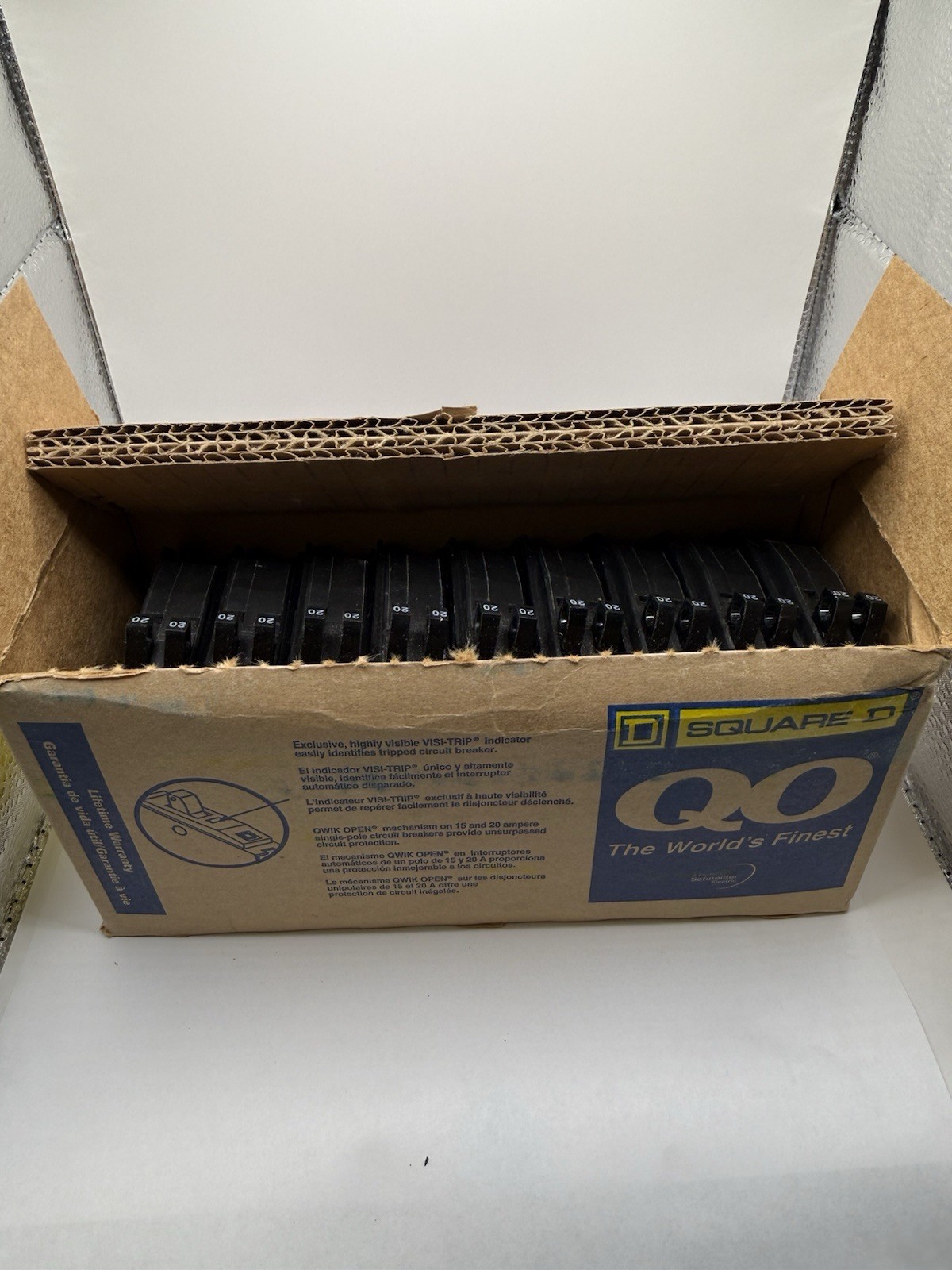 Square D QO2020C 2-20 Amp Single-Pole Tandem Circuit Breaker