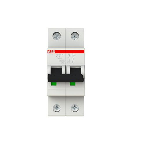 ABB S202M C6 Circuit Breaker 2 POLE 400V 6A