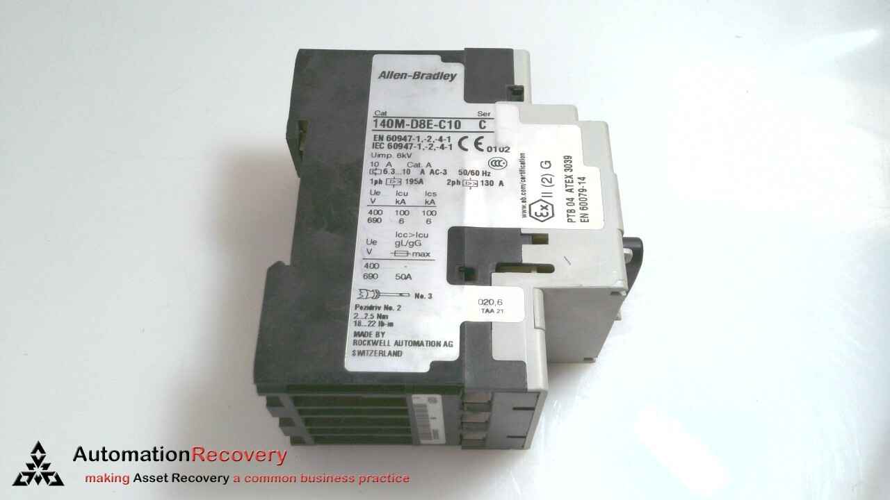 ALLEN BRADLEY 140M-D8E-C10 SERIES C #327441