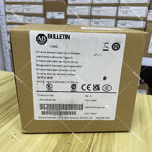 NEW AB 140G-G2C3-C50 3-Pole 480V Molded Case Circuit Breaker Free Shipping