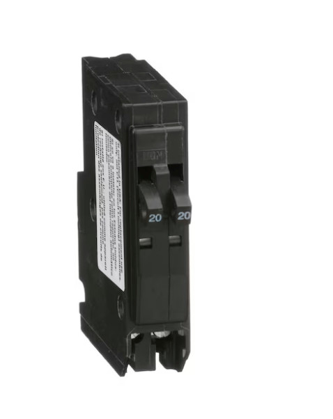 Square D Schneider QO 20 Amp Tandem Circuit Breaker QO2020C #24063/NEW