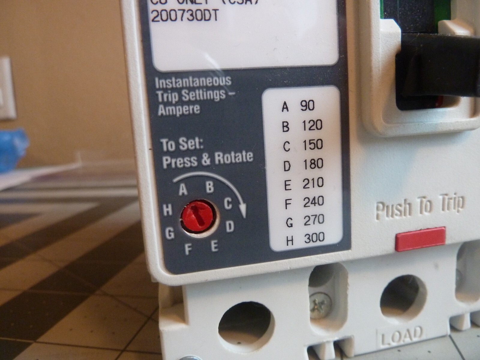 EATON HMCPS030H1C Motor Circuit Breaker – 30AMP – 600VAC / 250VDC – 3POLE – NEW