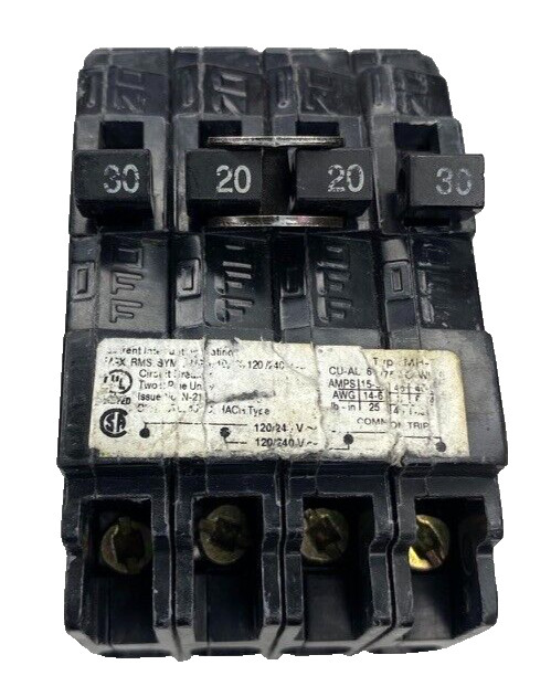 20-30A Murray MP220230CT2 Circuit Breaker 30A – 20/20A – 30A 2-2P 120/240V MH-T