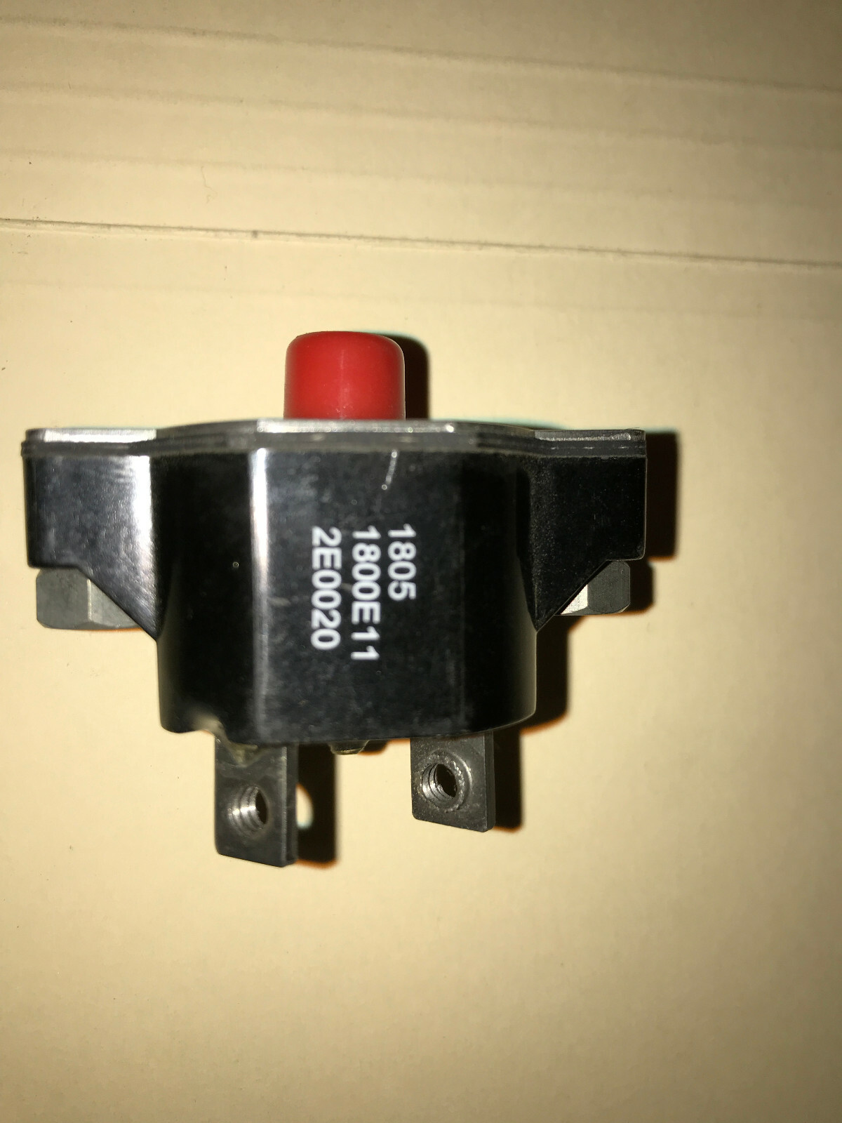 Mechanical Products Ignition Proof Panel Mount Circuit Breaker,2A,1800-E1-1-2E