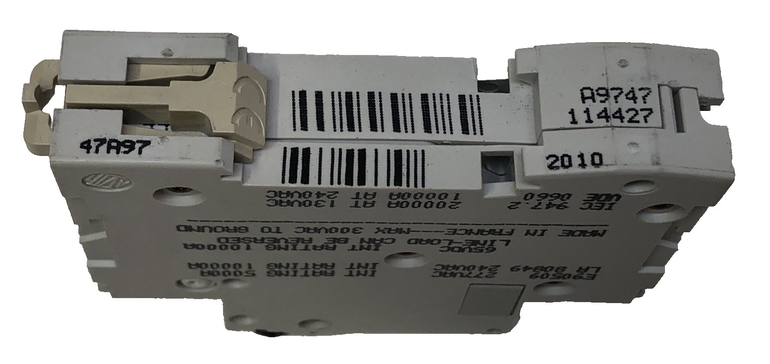 SQUARE D MG24427 3AMP 1 POLE 277V BREAKER MADE IN FRANCE BY MERLIN GERIN