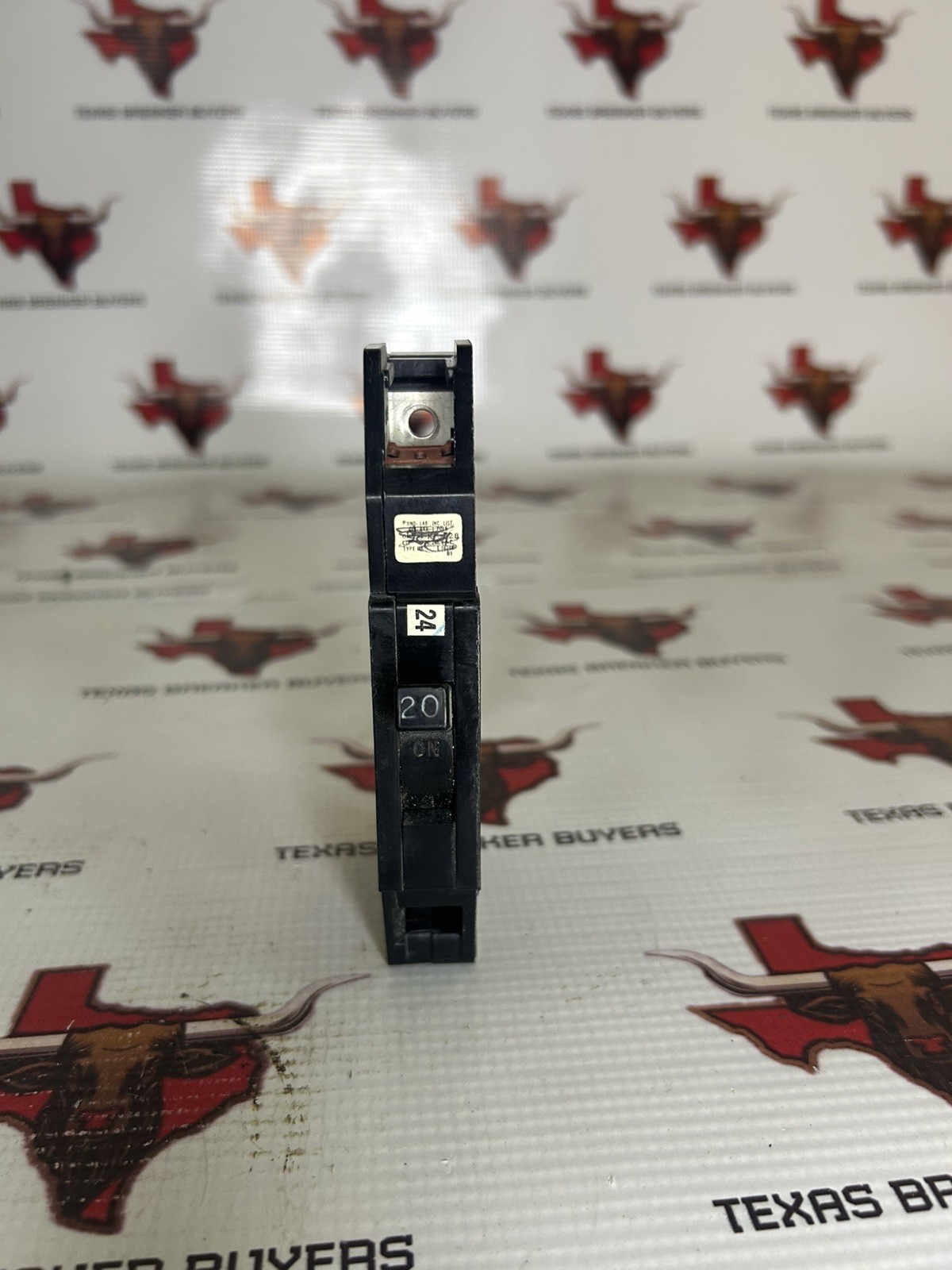 Genuine Zinsco Branded QB 20 Amp Single Pole 120V Type QB Circuit Breaker