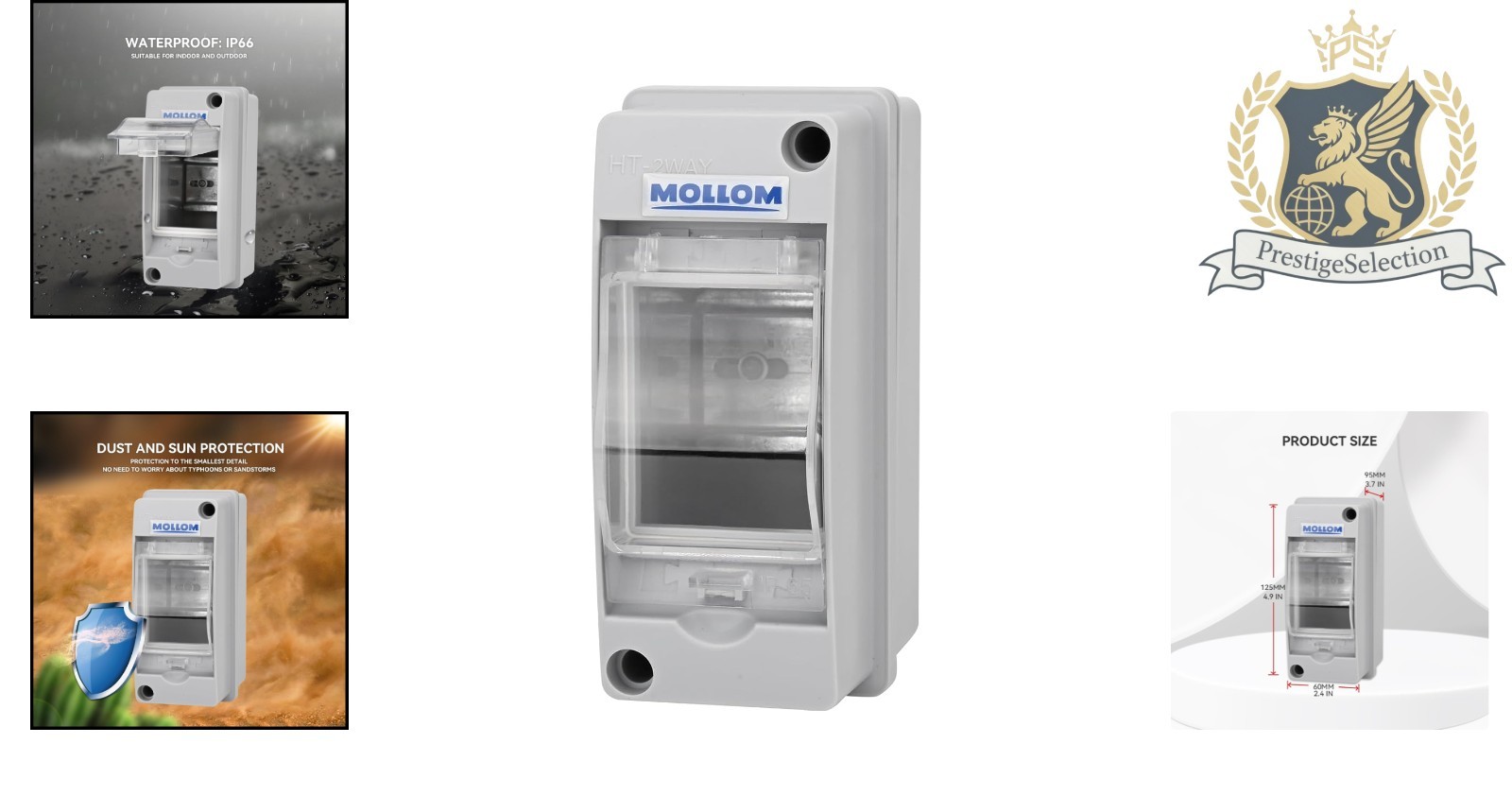 Compact Waterproof Circuit Breaker Box – Easy Install for Indoor & Outdoor Use