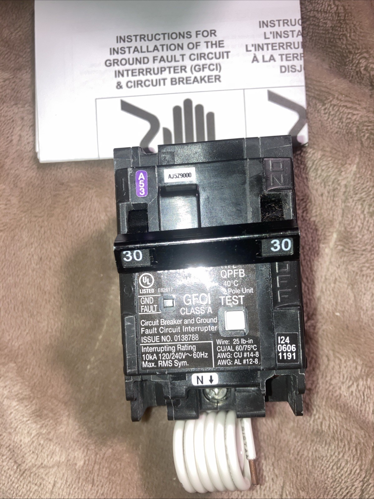 NEW Siemens Q230GF 30Amp 2 Pole GFCI Ground Fault Breaker 120/240 (NEW)