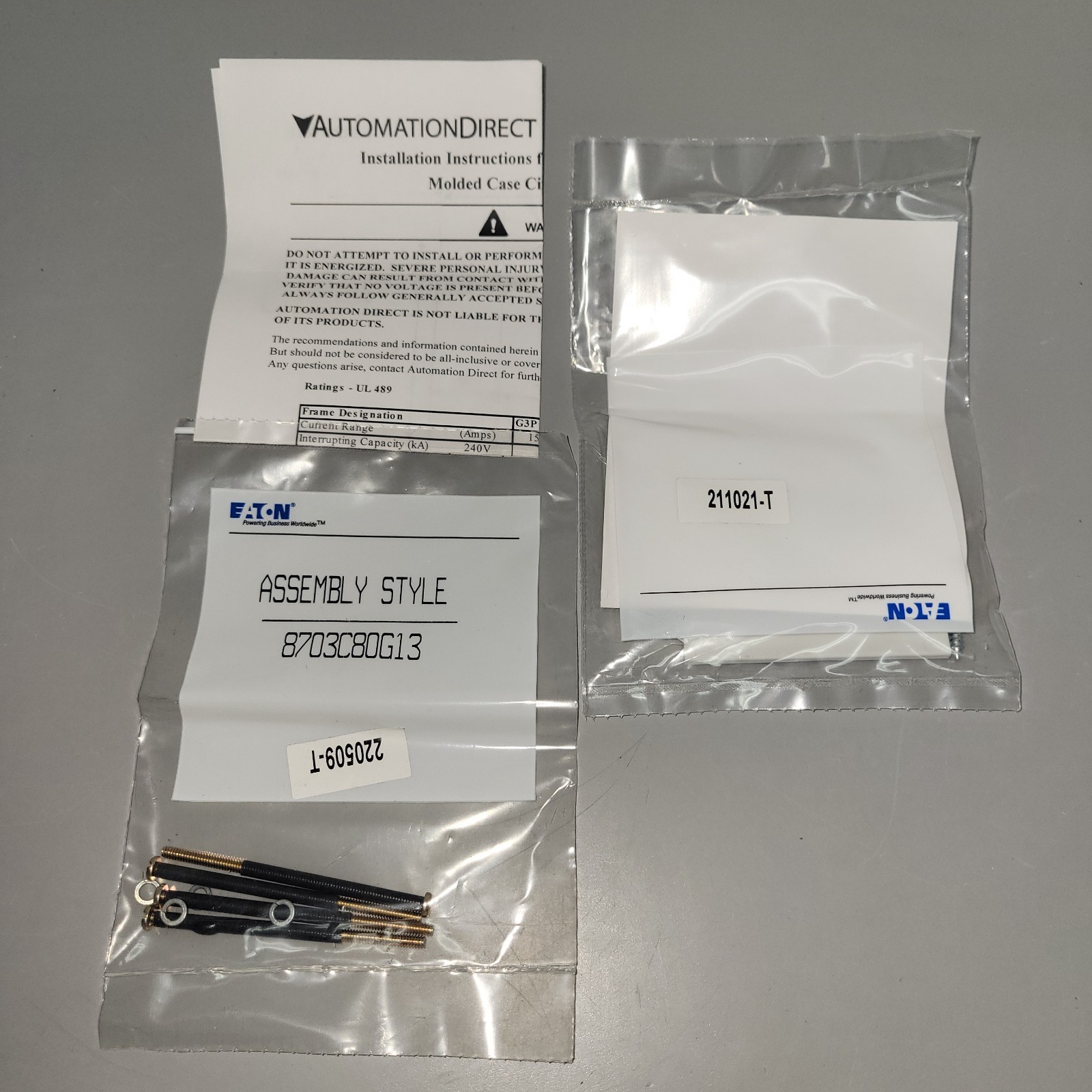 Automation Direct Circuit Breaker G3P-040 3 Pole 40A 480VAC (B610)
