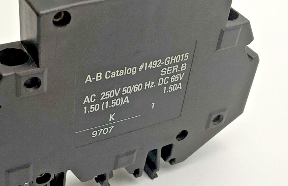Allen Bradley 1492-GH015 1 Pole 1.5 Amp Circuit Breaker Ser. B 1492GH015 (TSC)