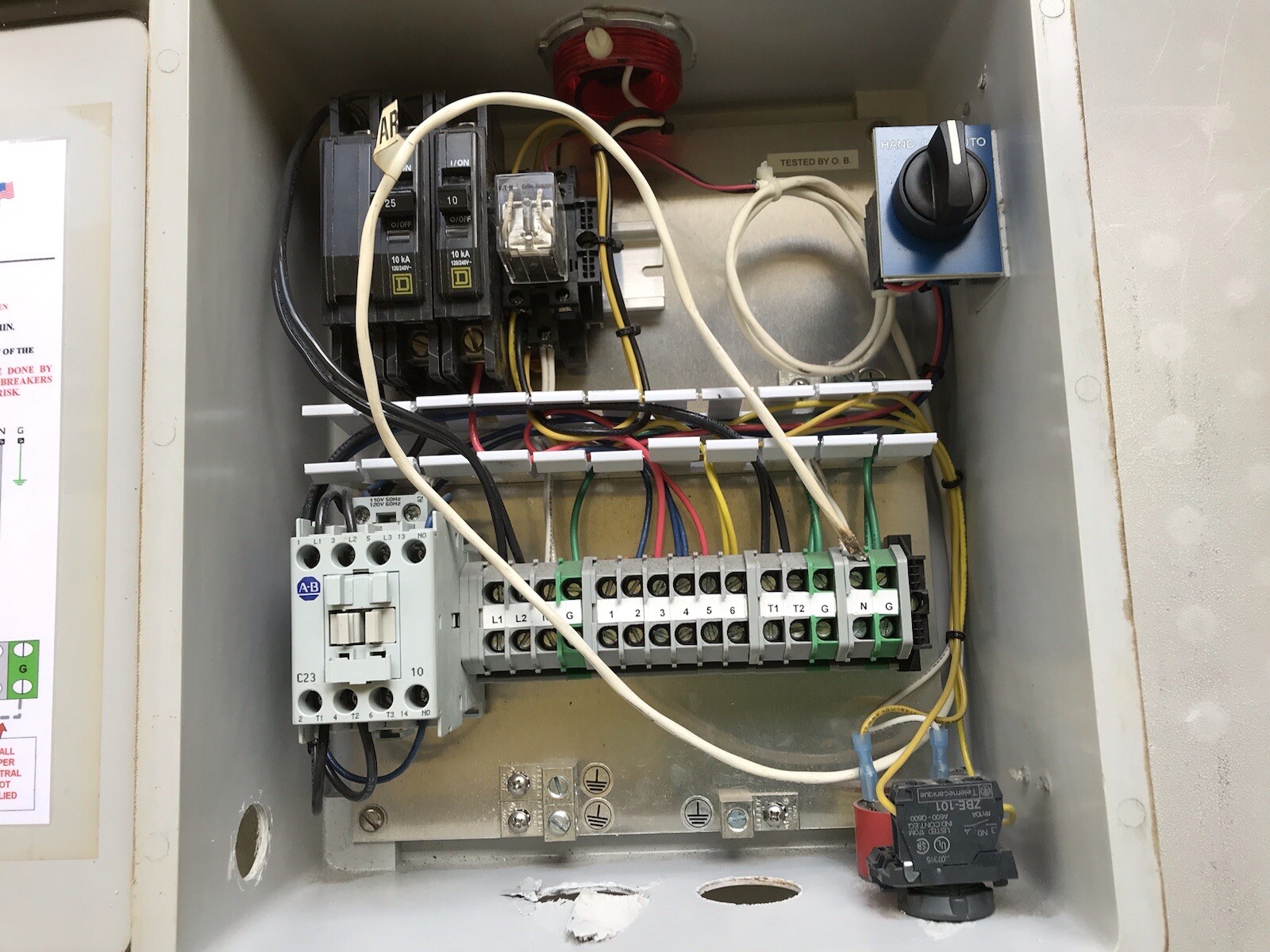 ALPHA GENERAL Control Panel Circuit Breaker Terminals PP1032-F Nema Type 4X Encl