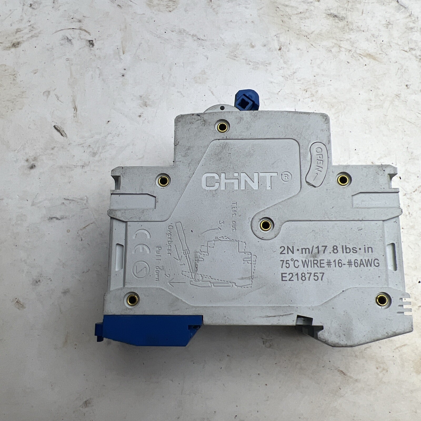 🔥CHNT NB1-63 D10 CIRCUIT BREAKER 2 POLE 10A, Used, Free Shipping🇺🇸